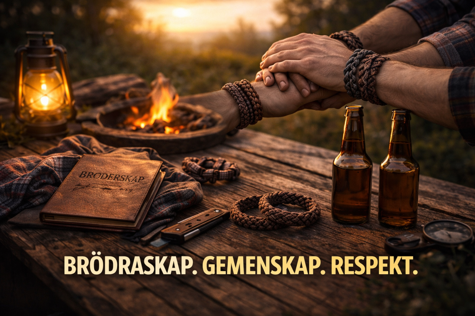 brödraskap vid solnedgången